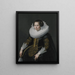 Portret van Catharina van Voorst - Johannes Paulus Moreelse — ingelijst kunstwerk aan de muur