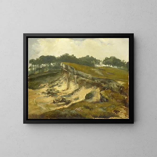 Zandgraven - Johannes Tavenraat — ingelijst kunstwerk aan de muur