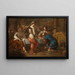 Abraham en de engel - Johannes Voorhout — ingelijst kunstwerk aan de muur