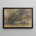 Trees near a pond - John Absolon — framed artwork on a wall