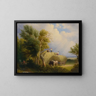 De Vier Seizoenen 3 - John Anthony Puller — ingelijst kunstwerk aan de muur