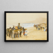 van Balades à dos d'âne sur les sables de Whitley - John Atkinson — ingelijst kunstwerk aan de muur