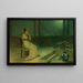 van een jonge klassieke dame zittend op een terras bij maanlicht - John Atkinson Grimshaw — ingelijst kunstwerk aan de muur