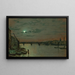 The London Bridge - John Atkinson Grimshaw — framed artwork on a wall
