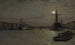 The Basin and London Bridge at Night - John Atkinson Grimshaw — artwork view
