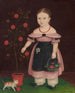 Kleine meisje met lavendel - John Bradley — weergave van het kunstwerk