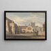 South-east view painting of the church and palace in Croydon, Surrey - John Chessell Buckler — framed artwork on a wall