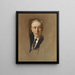 Woodrow Wilson - John Christen Johansen — ingelijst kunstwerk aan de muur