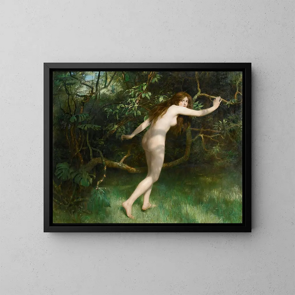 Ève - John Collier — ingelijst kunstwerk aan de muur