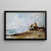 Coastal landscape painting near Brighton - John Constable — framed artwork on a wall