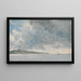 Coastal scene painting with cliffs - John Constable — framed artwork on a wall