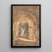 East Bergholt Church viewed from the south arch of the ruined tower - John Constable — framed artwork on a wall