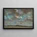 Extended landscape painting with gray clouds - John Constable — framed artwork on a wall