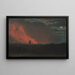 Fire in London seen from Hampstead - John Constable — framed artwork on a wall