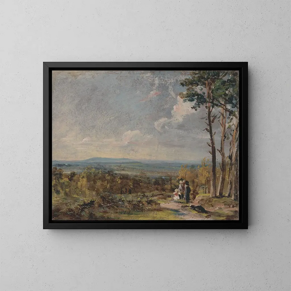 Hampstead Heath gezien richting Harrow - John Constable — ingelijst kunstwerk aan de muur