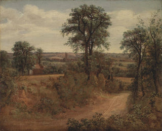 Allée près de Dedham - John Constable — weergave van het kunstwerk