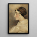 Portrait of a Lady - John Constable — framed artwork on a wall