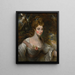 Portrait Painting of Elizabeth Lady Croft - John Constable — framed artwork on a wall