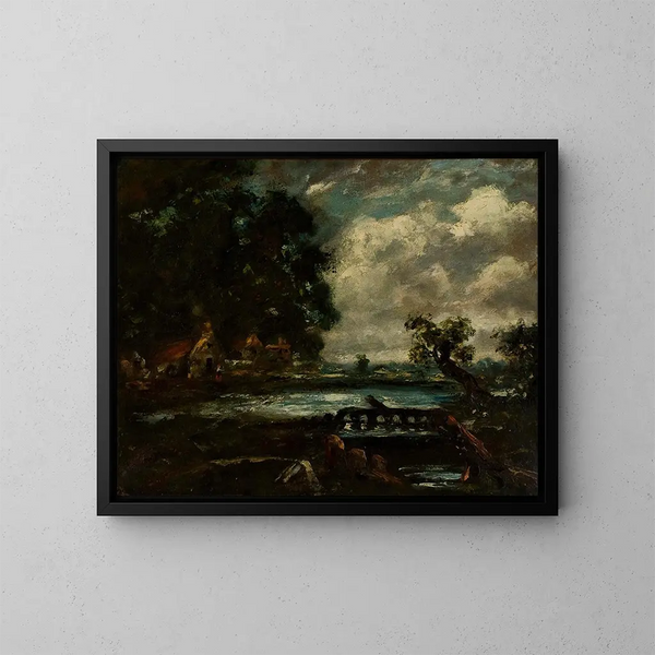 Studie voor Het Springende Paard - John Constable — ingelijst kunstwerk aan de muur