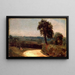 The road from East Bergholt to Flatford - John Constable — framed artwork on a wall