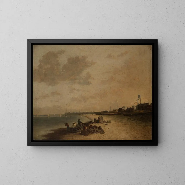 Yarmouth-strand - John Crome — ingelijst kunstwerk aan de muur