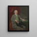 an unknown man - John Downman — framed artwork on a wall