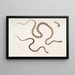 Gocool Dipsas Dipsus Dipsas Gocool 2 Lycodon met zwarte kop Lycodon melanocephalus - John Edward Gray — ingelijst kunstwerk aan de muur