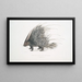 Egel met Indiase kam - Hystrix cristata - John Edward Gray — ingelijst kunstwerk aan de muur