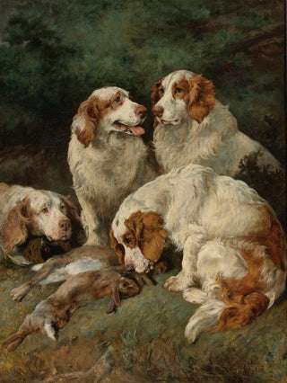John Emms - Clumber Spaniels With The days Bag.webp