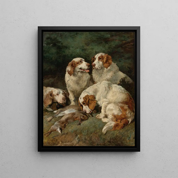 John Emms - Clumber Spaniels With The days Bag.webp