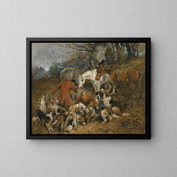 Parti pour la terre - John Emms — ingelijst kunstwerk aan de muur