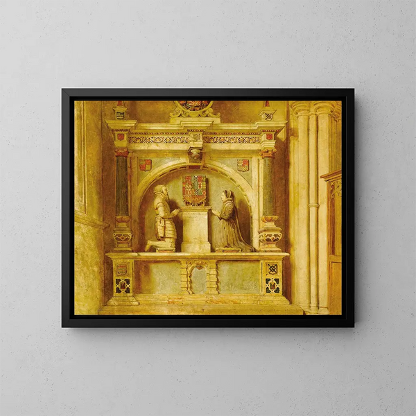 La salle de Haddon Hall - John Faed — ingelijst kunstwerk aan de muur