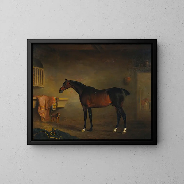 De baai van Easton in zijn staldek - John Ferneley — ingelijst kunstwerk aan de muur