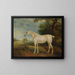 De grijze paard gegeten door de vlooien van de markies van Huntly - John Ferneley — ingelijst kunstwerk aan de muur