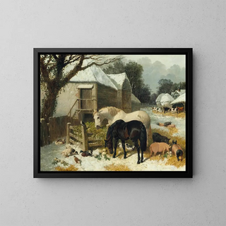John Frederick Herring Jr - The Old Farmstead wintertime.webp