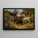 La Cour de l'écurie - John Frederick Herring Jr. — framed artwork on a wall