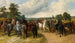 Een paardenmarkt op Southborough Common - John Frederick Herring de Oudere — weergave van het kunstwerk