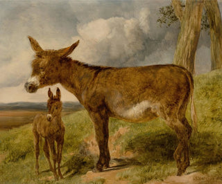 Ezel - John Frederick Herring l'Ancien — weergave van het kunstwerk