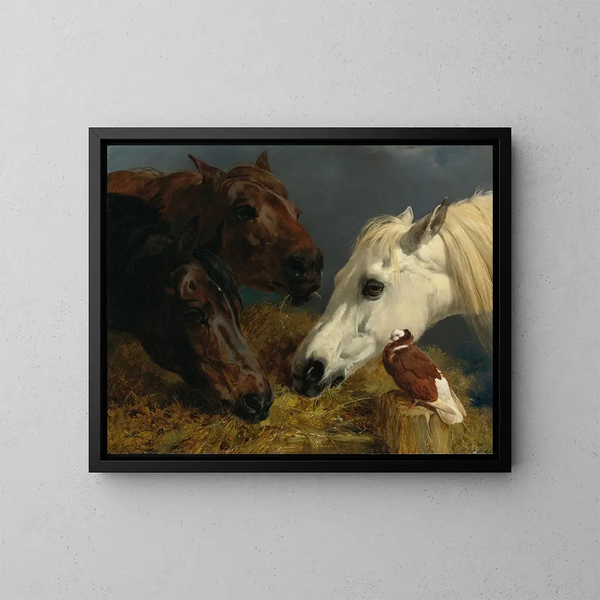 van het boerderijvrienden - John Frederick Herring de Oude — ingelijst kunstwerk aan de muur
