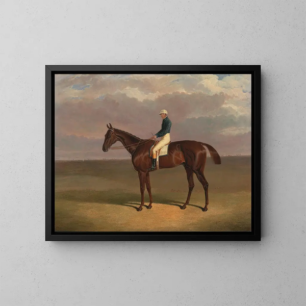Margrave met James Robinson Up - John Frederick Herring de Oude — ingelijst kunstwerk aan de muur