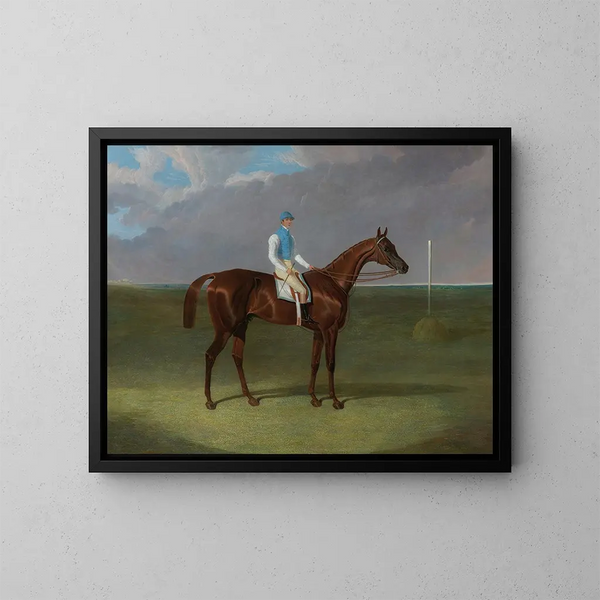 M. Ridsdale en M. Gully in St Giles met William Scott bovenaan - John Frederick Herring de Oudere — ingelijst kunstwerk aan de muur