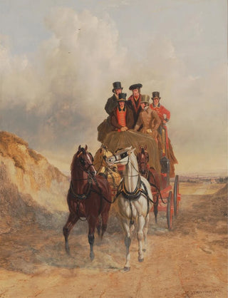 John Frederick Herring Snr - The Royal Mail Coach on the Road.webp