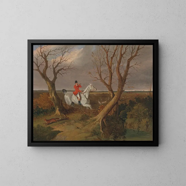 Suffolk's jacht vertrekt - John Frederick Herring de Oude — ingelijst kunstwerk aan de muur