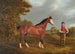Het racepaard Whiteface met de stalmeester J Gilham - John Frederick Herring de Oudere — weergave van het kunstwerk