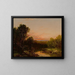 Zonsondergang over de Catskills - John Frederick Kensett — ingelijst kunstwerk aan de muur