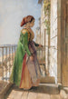 Een jonge Griekse meisje op een balkon 1840 - John Frederick Lewis — weergave van het kunstwerk