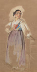 Une Espagnole - John Frederick Lewis — weergave van het kunstwerk