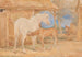 Paard en merrie grijs en vos veulen - John Frederick Lewis — weergave van het kunstwerk