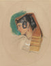 Study of an Italian Peasant Woman - John Frederick Lewis — artwork view