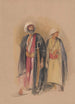 Cheikh Hussein de Gebel Tor et son fils - John Frederick Lewis — weergave van het kunstwerk